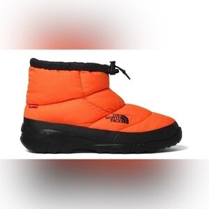 Supreme x TNF The North Face Leaves Nuptse Bootie Orange Box Logo Size 11